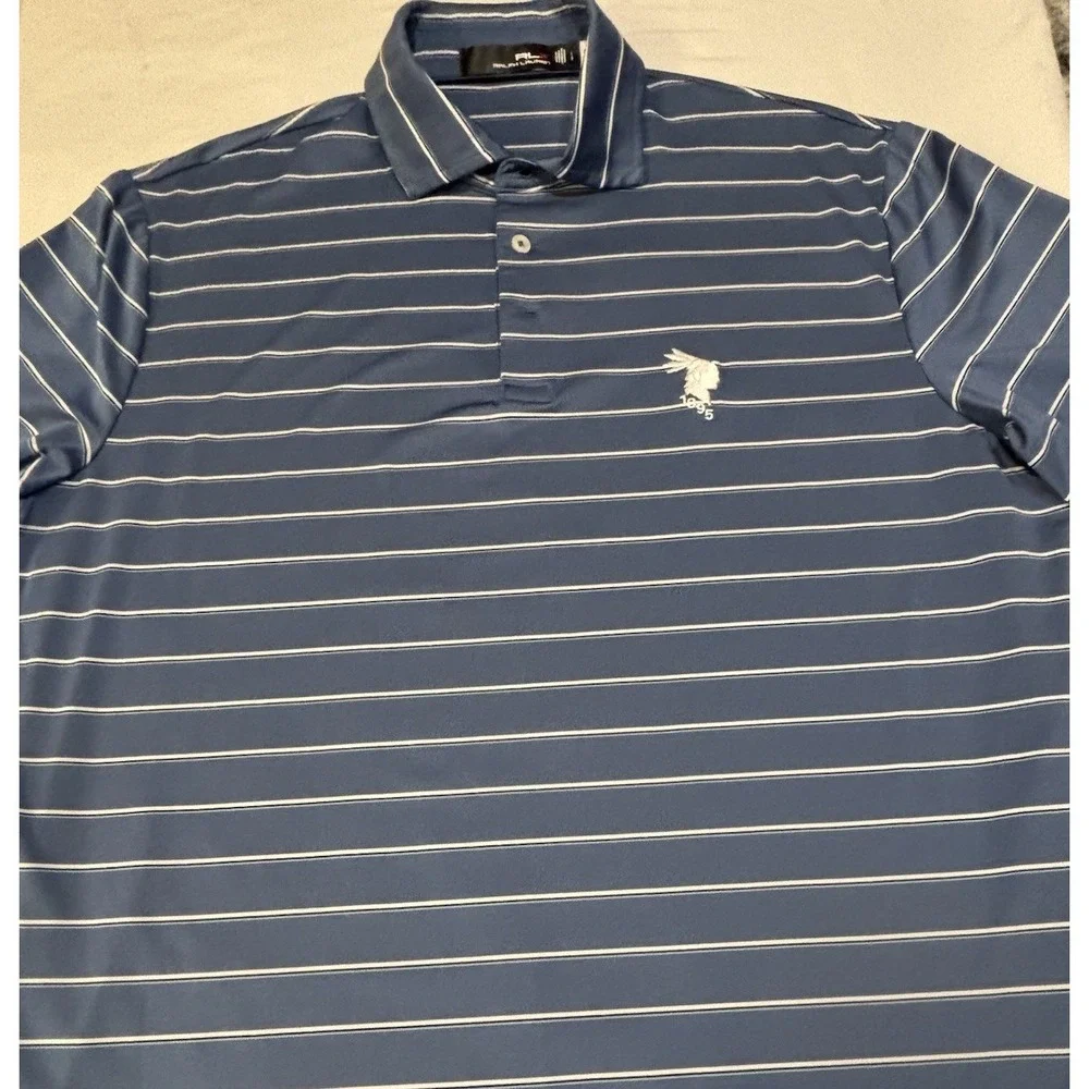 Ralph Lauren RLX Polo Performance Shirt Men Large Pinehurst Resort Golf Club No2